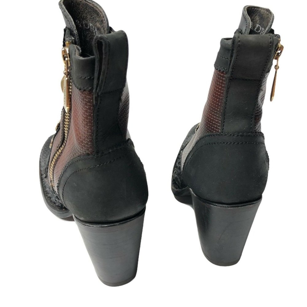 Cuadra High Heel Booties Python Skin Size 7 - image 3